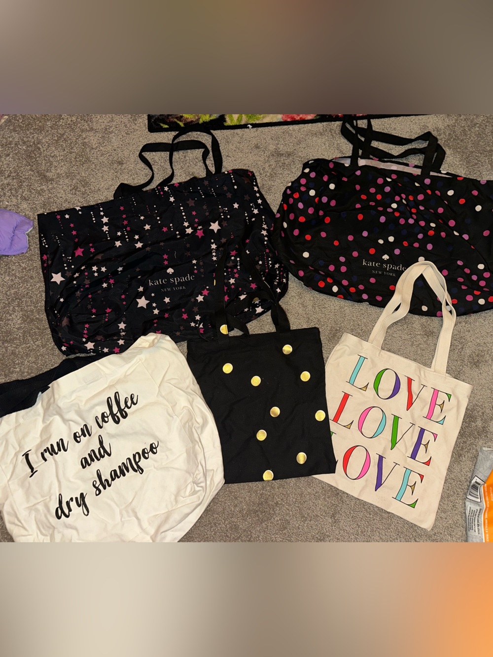 NEW Kate spade reusable bag bundle